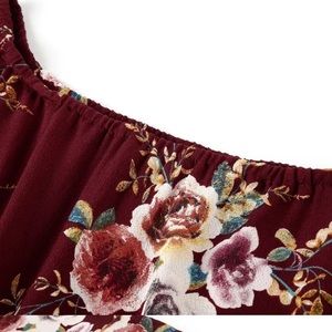 Bohemian Summer Printed Bell Sleeve Romper - Grey